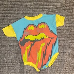 Vibrant Blue and Yellow Kids Bodysuit